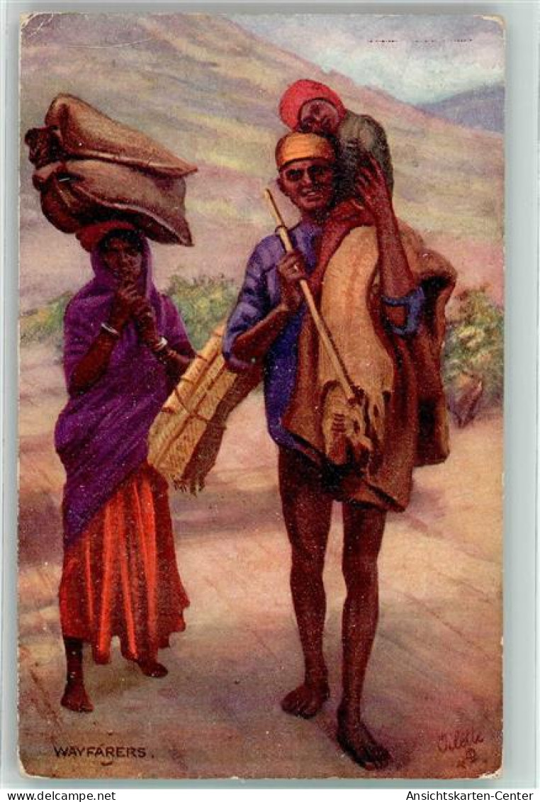 10674711 - Indische Familie Auf Wanderschaft Oilette Series VII No. 9851 - Sonstige & Ohne Zuordnung