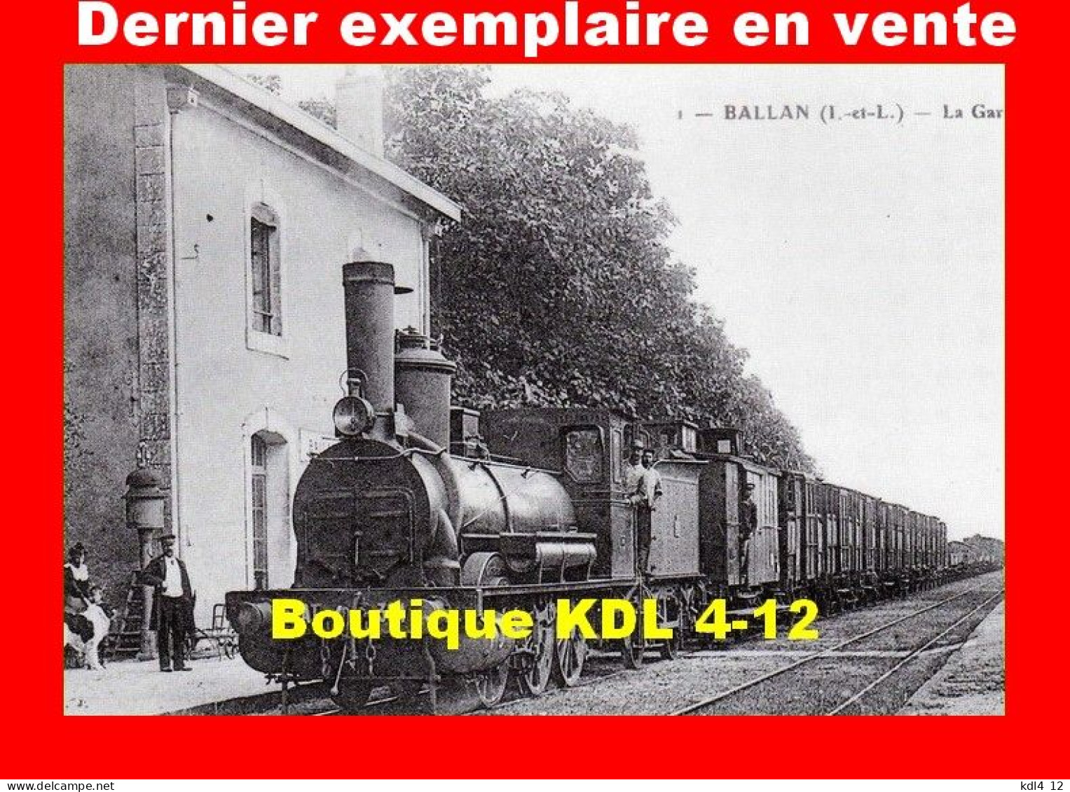 AL REP 17 - Train - Loco 030 T N° 304 En Gare - BALLAN - Indre Et Loire 37 - ETAT - REPRODUCTION - Ballan-Miré