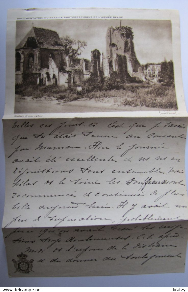 BELGIQUE - Carte Lettre - Ruines D'une Eglise - Sonstige & Ohne Zuordnung