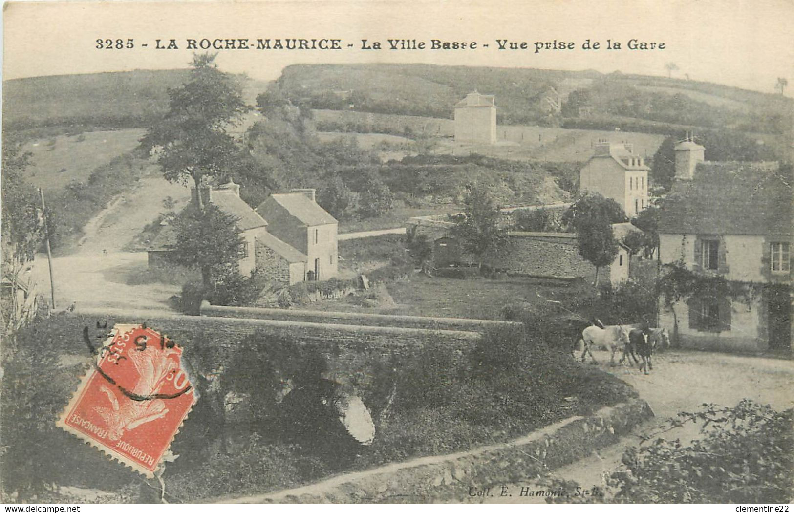La Roche Maurice , La Ville Basse   ( Scan Recto Et Verso) - La Roche-Maurice