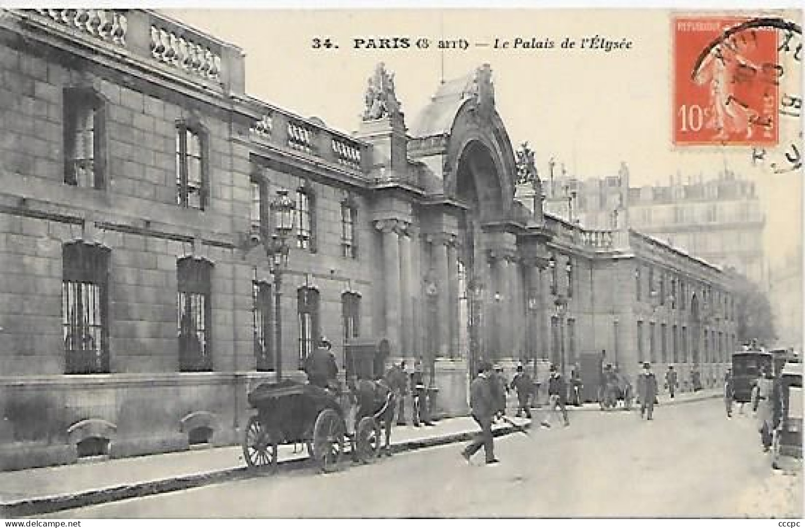 CPA Paris Palais De L' Elysée - Distretto: 08