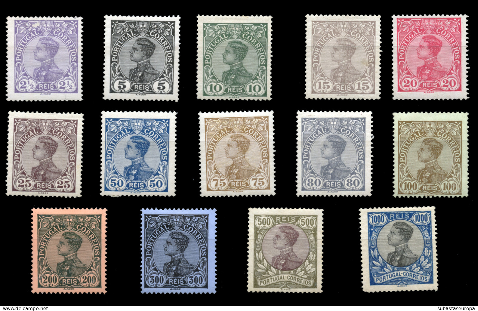PORTUGAL. * 154/67. Emmanuel II. Mundifil 156/69-160€. Cat. 100 €. - Unused Stamps
