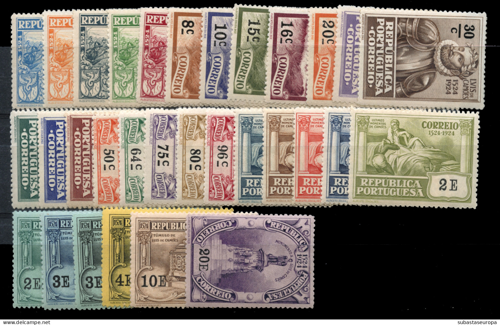 PORTUGAL. * 299/329. Luiz De Camoens. Bonita. Mundifil 299/329-100 €. Cat. 65 €. - Unused Stamps