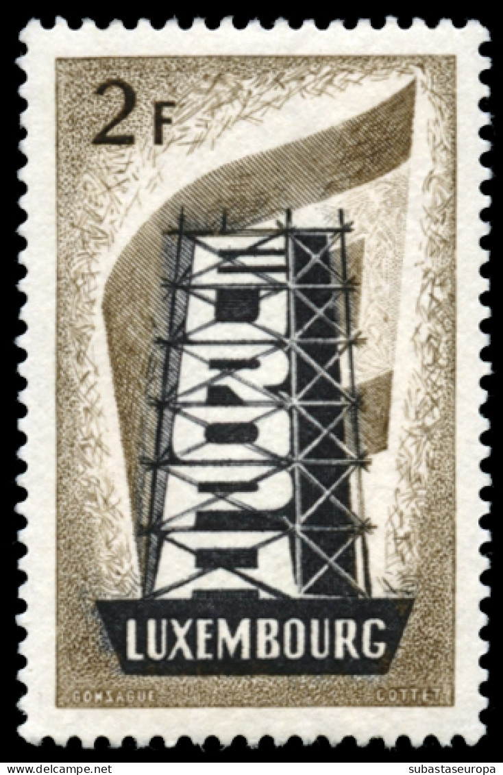 LUXEMBURGO. ** 514/16. Europa '56. Se Incluye Alemania '56 **. Cat. 450 €. - Unused Stamps