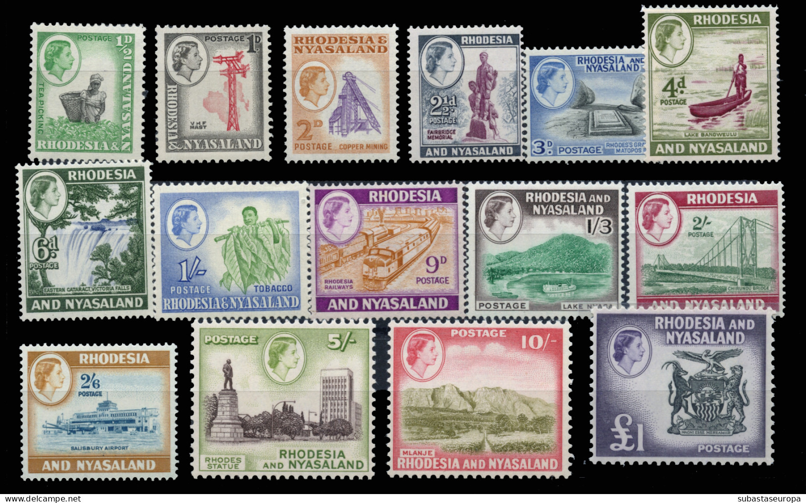 RODESIA NYASSALAND. * 19/32. Preciosa. Cat. 160 €. - Rhodesia & Nyasaland (1954-1963)