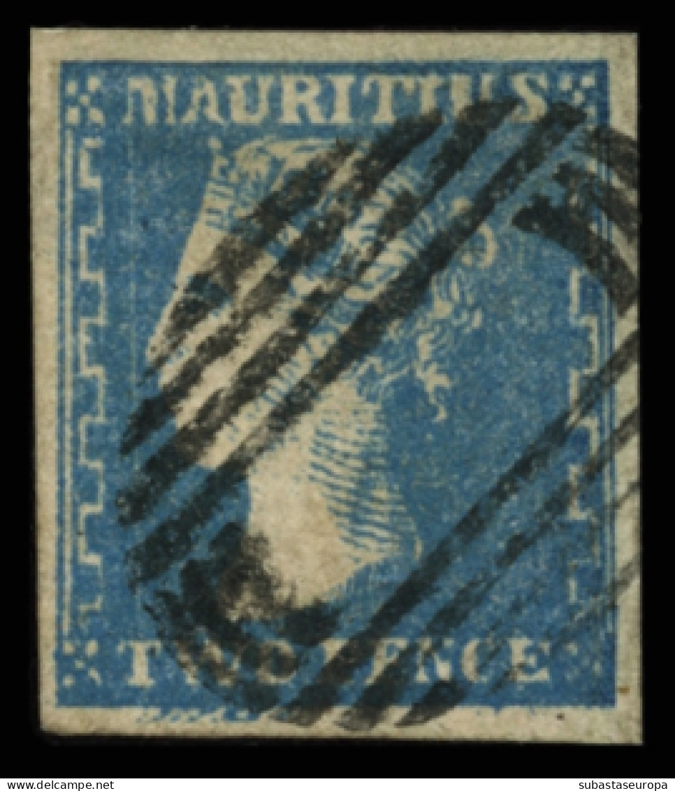 MAURICIO. Ø 10. Precioso. Marquilla Pfenninger. Cat. 650 €. - Mauritius (...-1967)