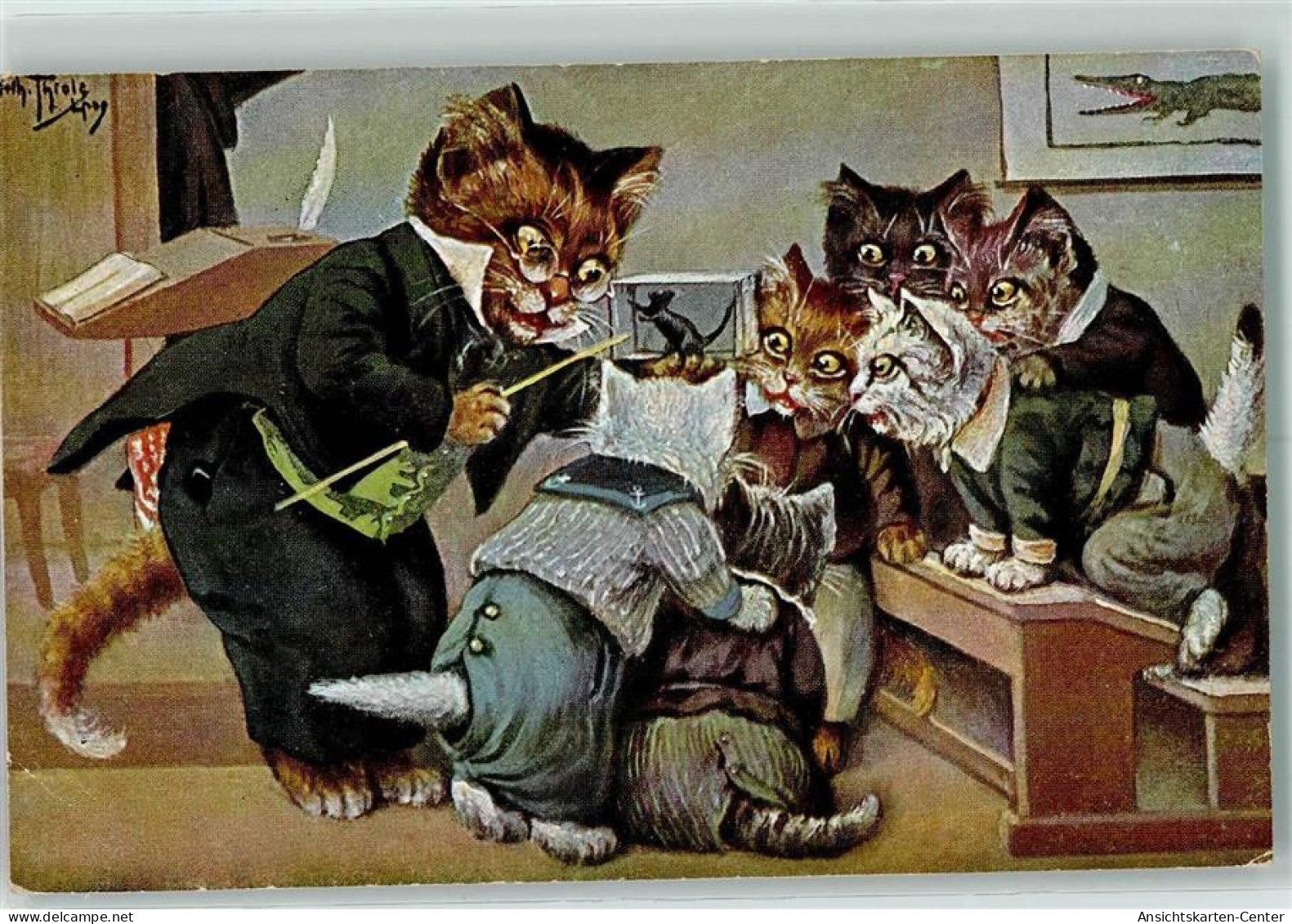 13148111 - Schule Katzen Tiere Vermenschlicht - Thiele, Arthur