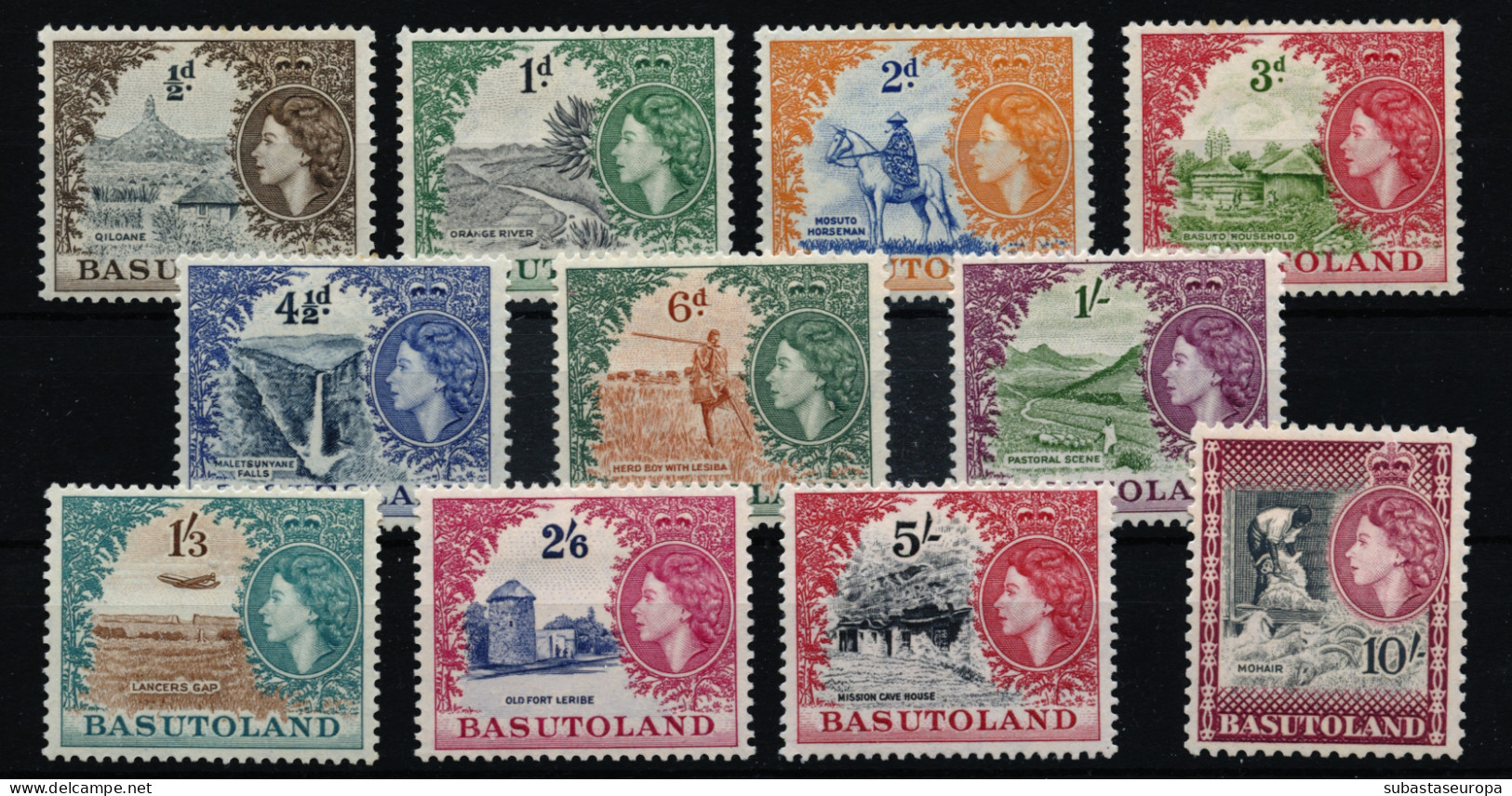 BASUTOLAND. * 46/56. Muy Bonita. Cat. 100 €. - 1933-1964 Crown Colony