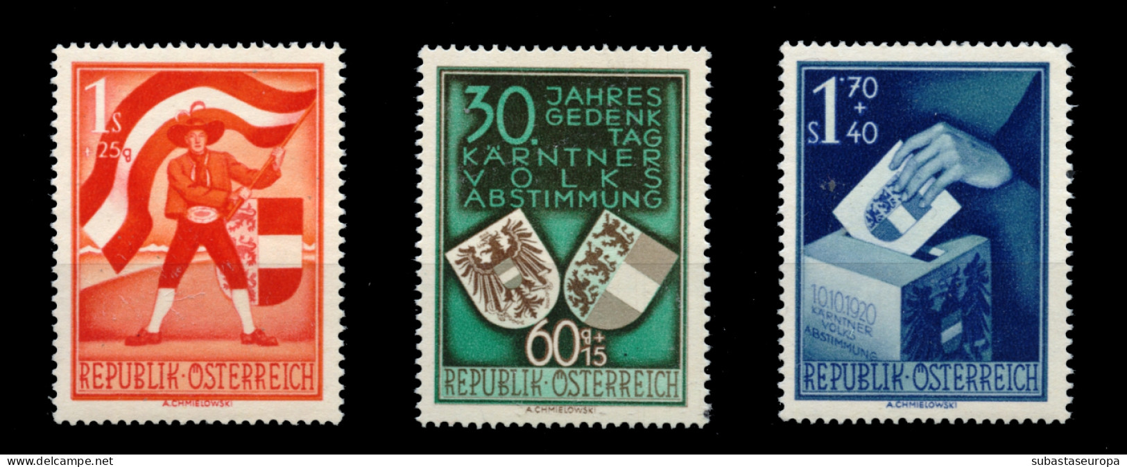 AUSTRIA. ** 788/90. Cat. 170 €. - Unused Stamps