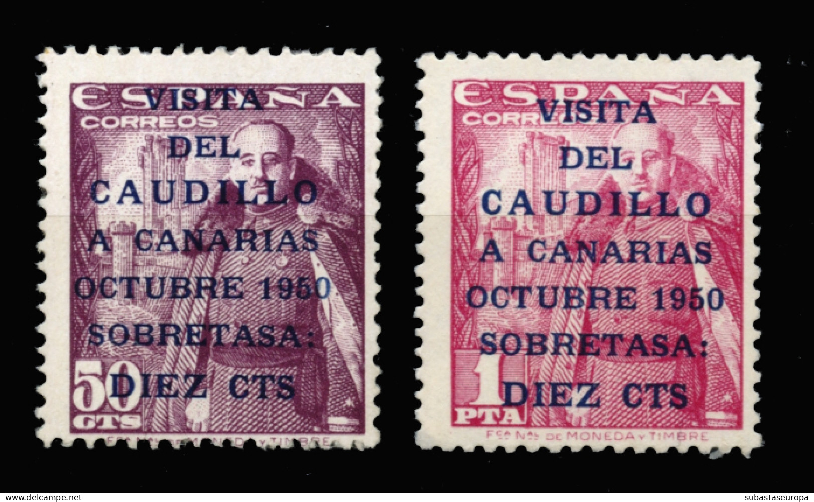 ** 1088/89. Canarias. Centraje De La Emisión. Cat. 180 €. - Unused Stamps