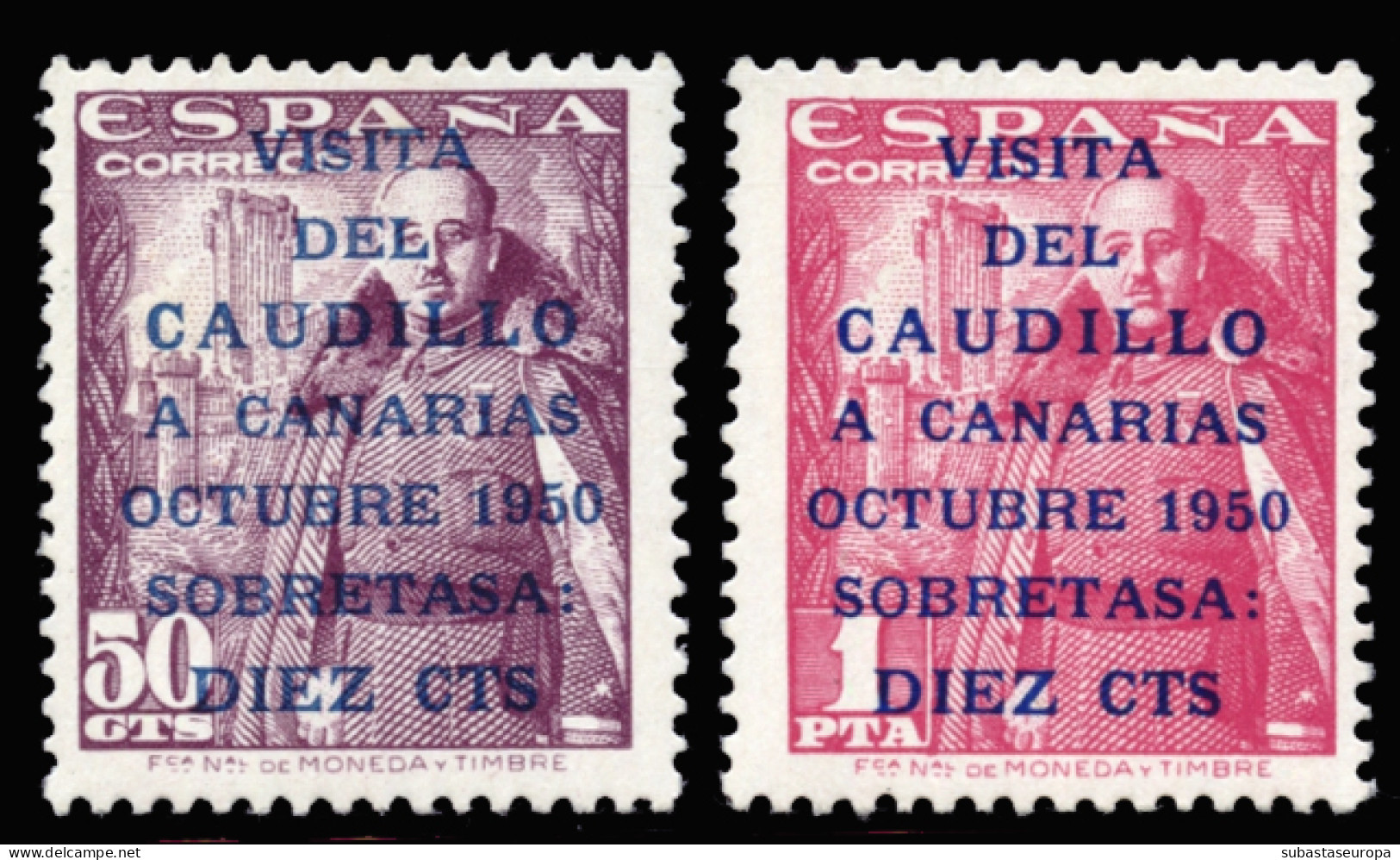 ** 1088/89. Canarias. Ligera Sombra Del Tiempo. Bonitos. Cat. 180 €. - Unused Stamps