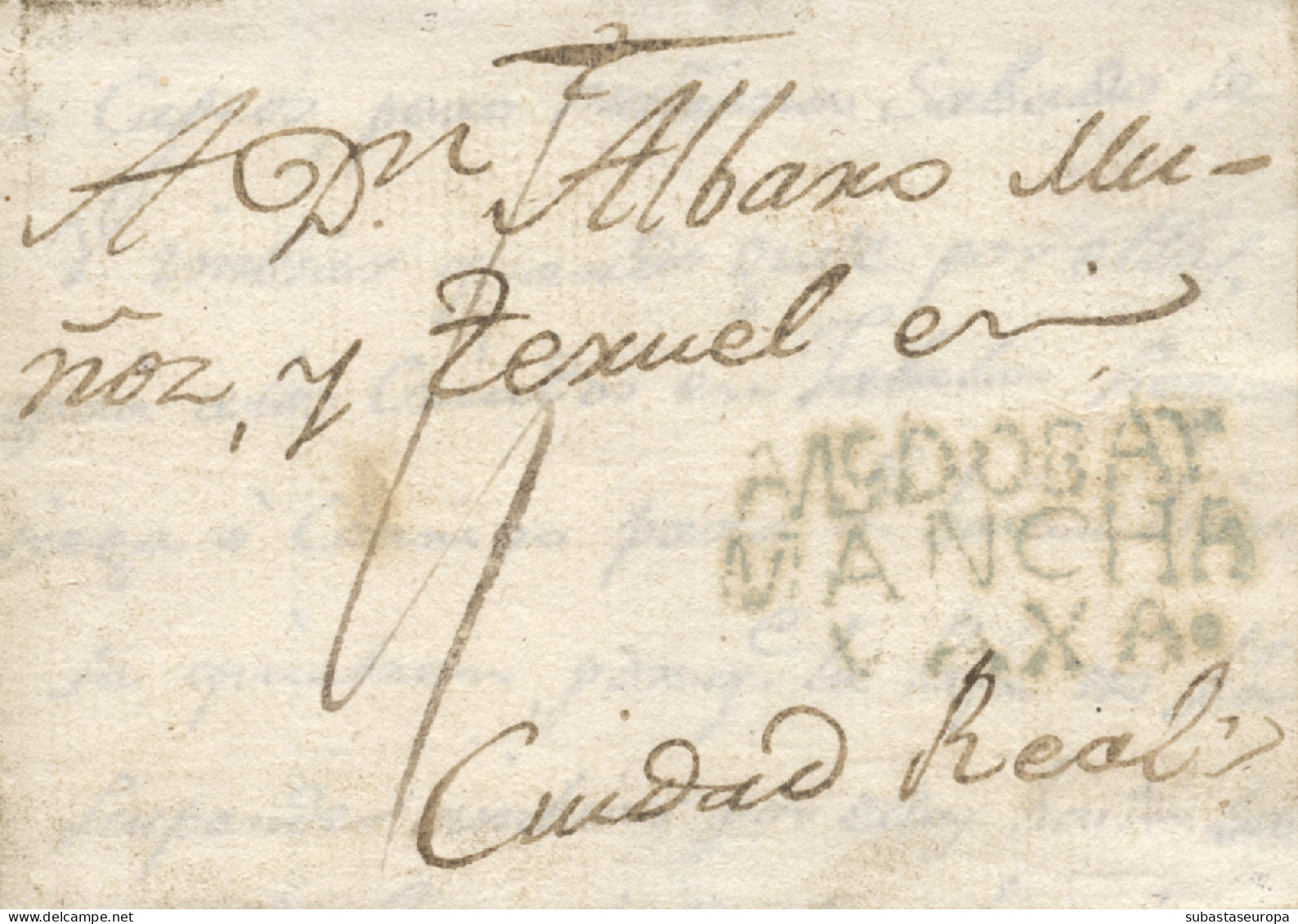 D.P. 23. 1803 (9 SEP). Carta De Puertollano A Ciudad Real. Marca De Almodóvar Nº 6A. Rara. - ...-1850 Prephilately