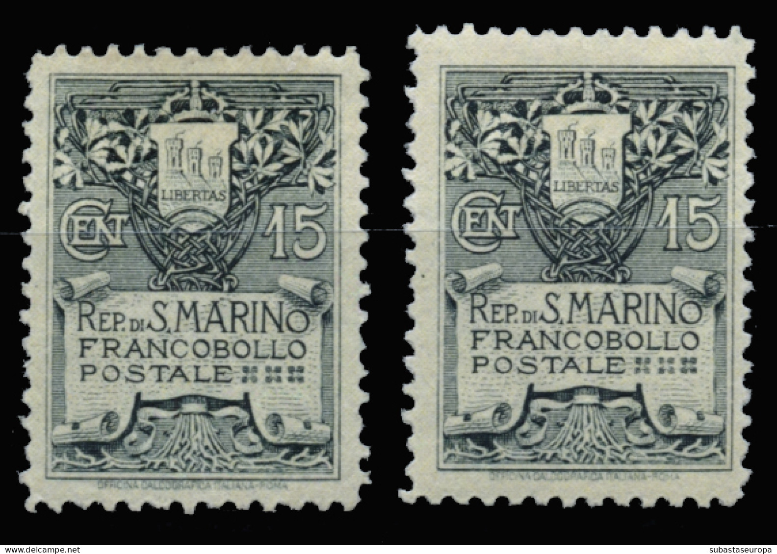 SAN MARINO. * 48 Y 49. Cat. 285 €. - Unused Stamps