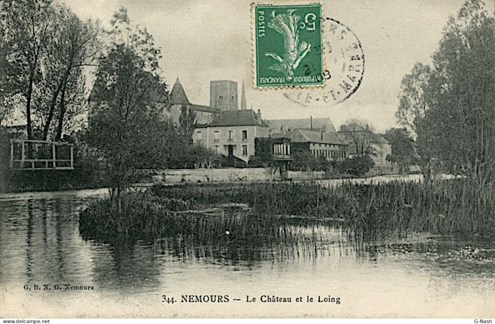 CPA 77 - Nemours - Le Château Et Le Loing - Nemours