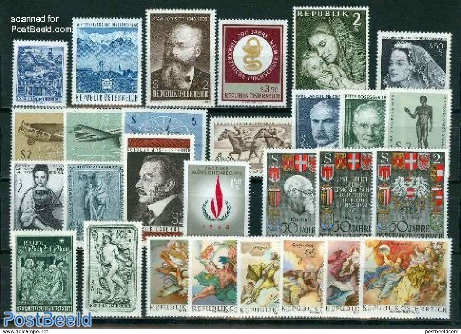 Austria 1968 Yearset 1968, Complete, 28v, Mint NH, Various - Yearsets (by Country) - Unused Stamps