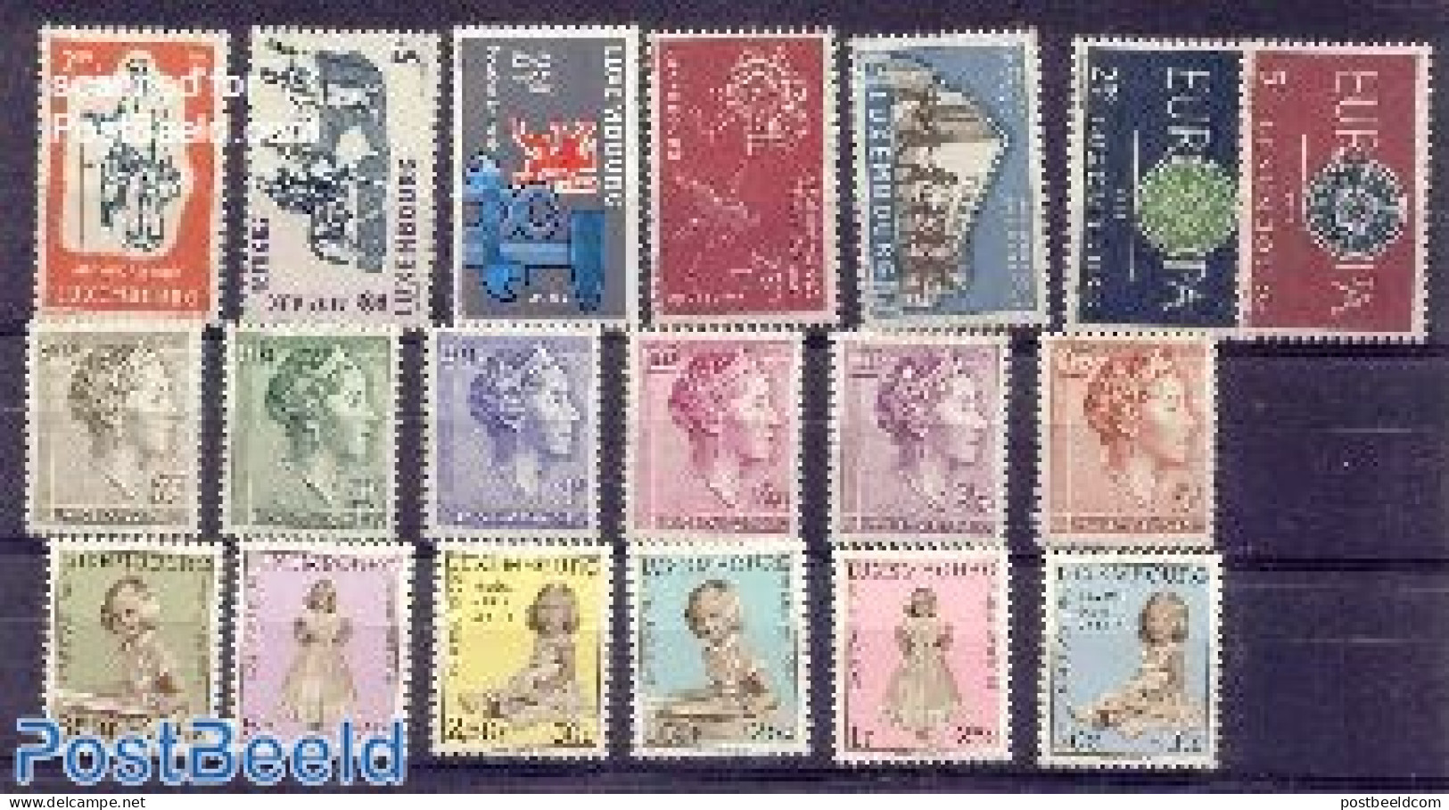 Luxemburg 1960 Yearset 1960, Complete, 19v, Mint NH, Various - Yearsets (by Country) - Unused Stamps