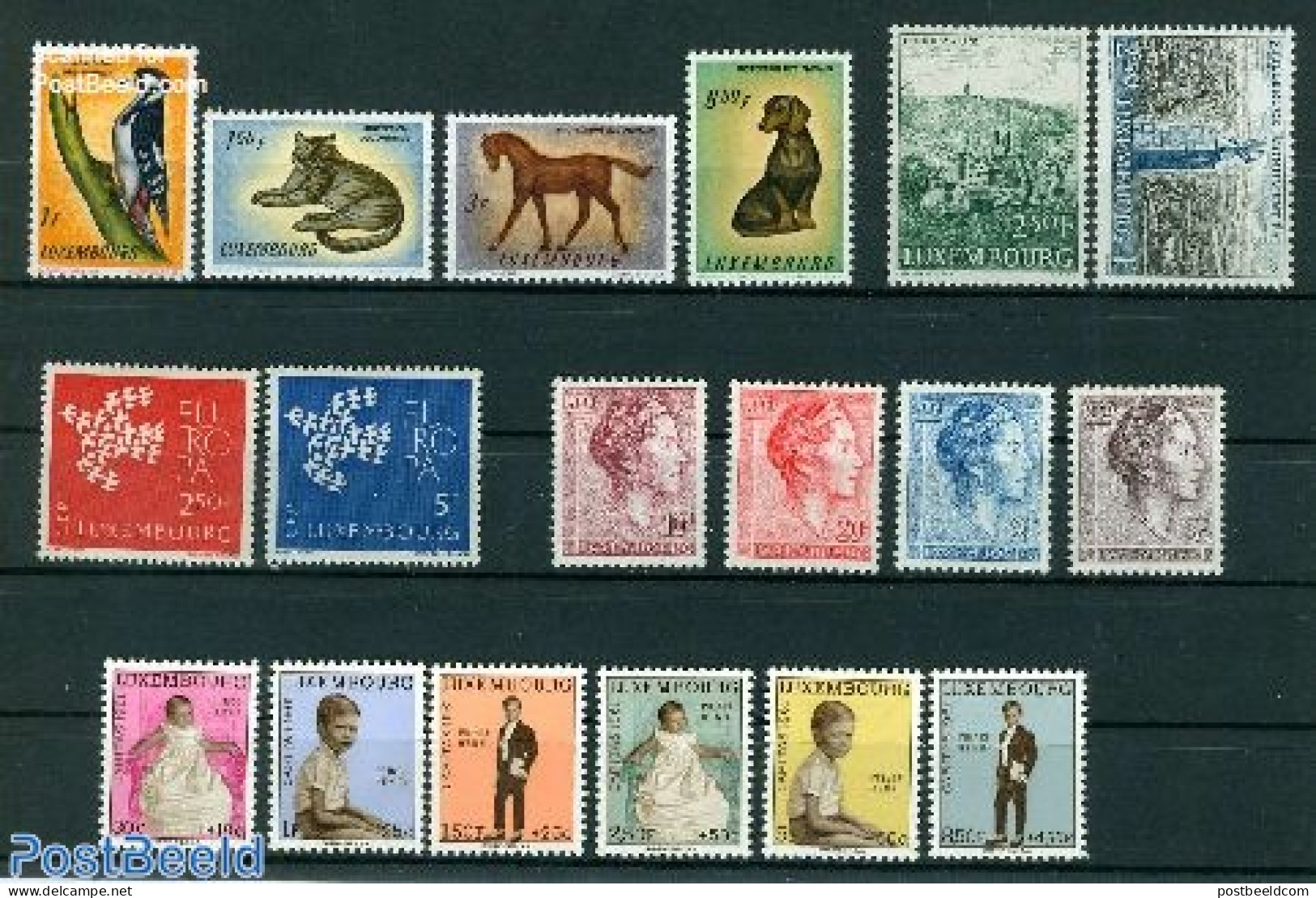 Luxemburg 1961 Yearset 1961, Complete, 18v, Mint NH, Various - Yearsets (by Country) - Ungebraucht