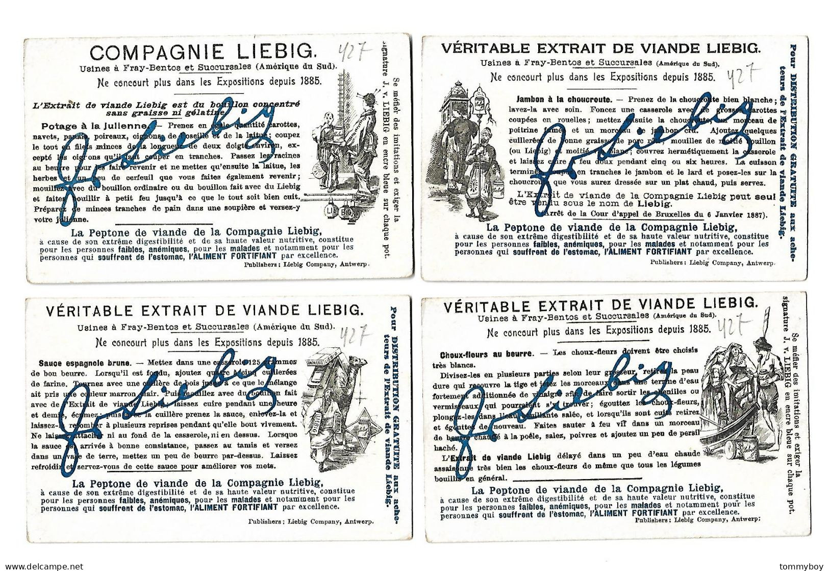 S 678 , Liebig 6 Cards, Cols Et Défilés Remarquables (ref B16) - Liebig