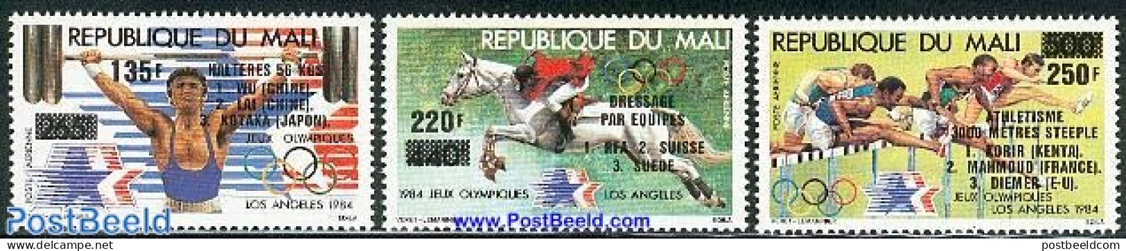 Mali 1984 Olympic Winners 3v, Mint NH, Nature - Sport - Olympic Games - Mali (1959-...)