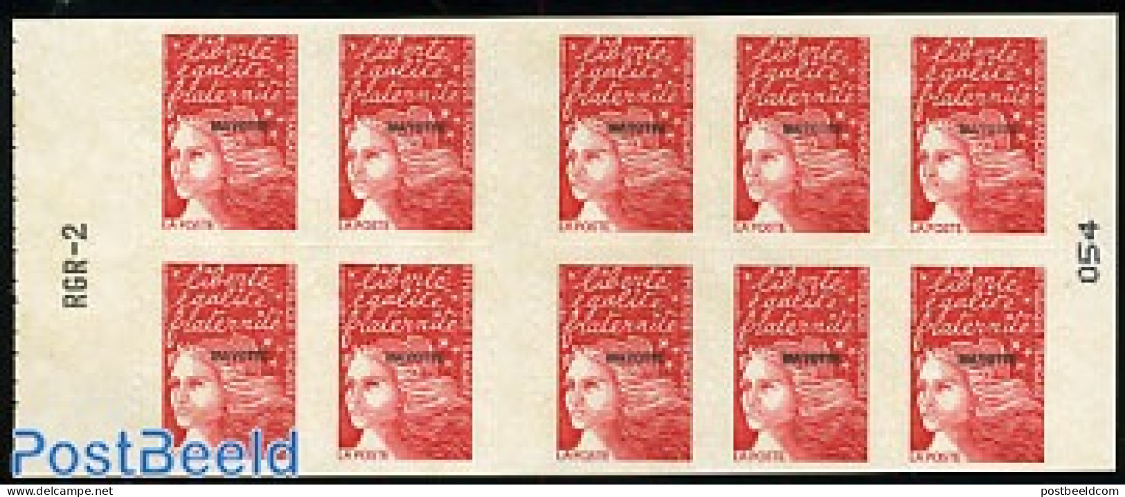 Mayotte 1998 Definitive S-a Booklet, Mint NH, Stamp Booklets - Non Classés