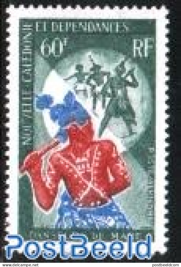 New Caledonia 1968 Dances 1v, Mint NH, Performance Art - Dance & Ballet - Ongebruikt