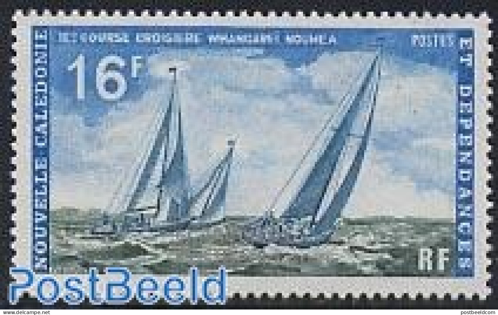 New Caledonia 1971 Whangarei-Noumea Regatta 1v, Mint NH, Sport - Transport - Sailing - Ships And Boats - Nuevos