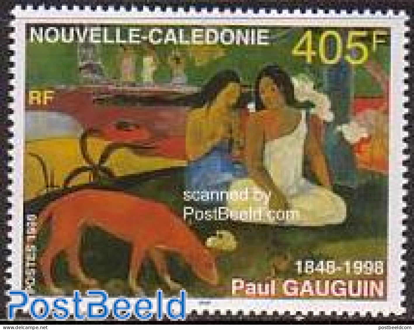 New Caledonia 1998 Paul Gaugin 1v, Mint NH, Nature - Dogs - Art - Modern Art (1850-present) - Paintings - Paul Gauguin - Unused Stamps