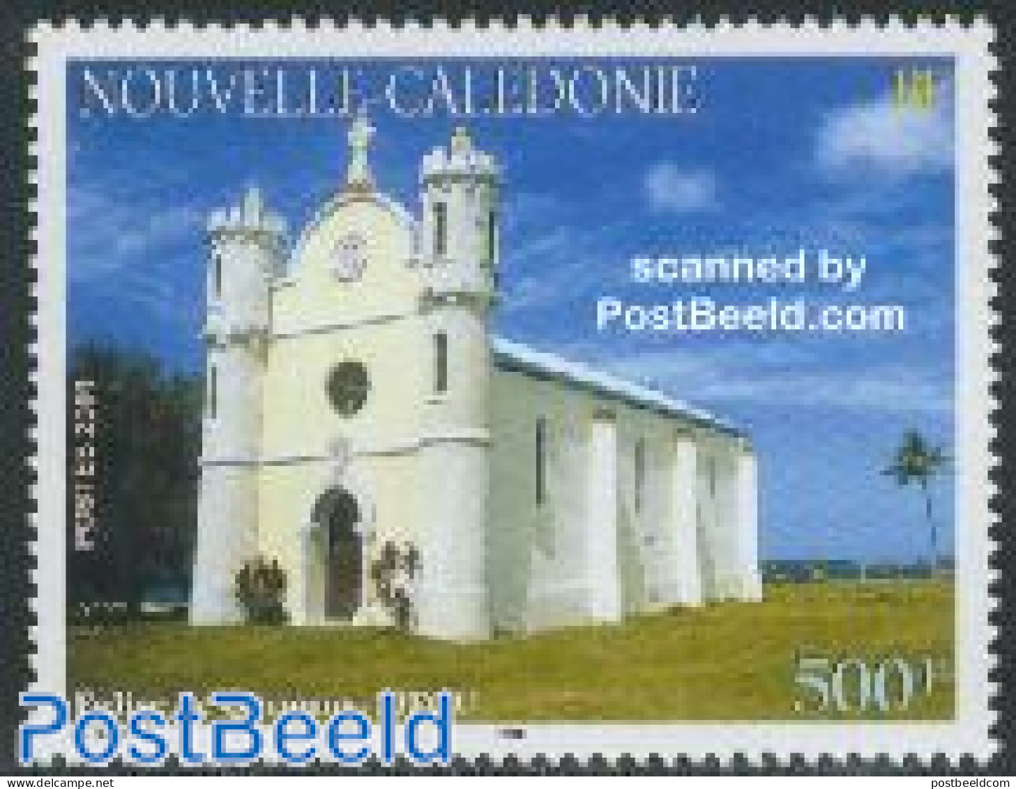 New Caledonia 2001 Qanono Church 1v, Mint NH, Religion - Churches, Temples, Mosques, Synagogues - Ongebruikt