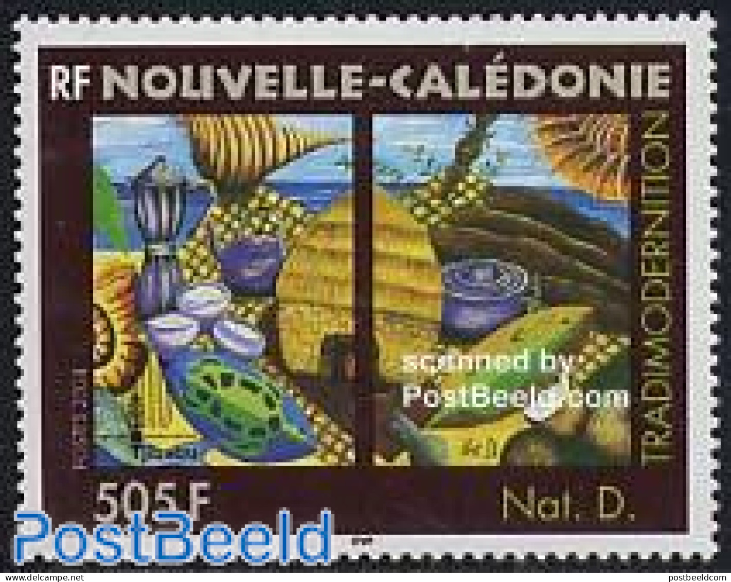 New Caledonia 2004 Tradimodernition 1v, Mint NH, Nature - Turtles - Art - Handicrafts - Modern Art (1850-present) - Pa.. - Nuovi