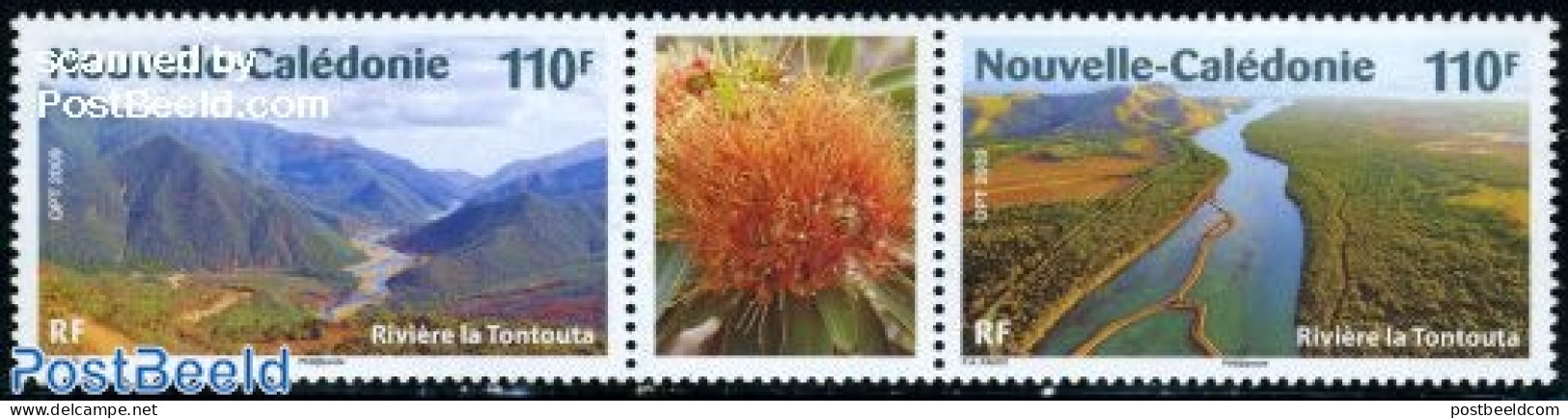 New Caledonia 2009 Rivers 2v+tab [:T:], Mint NH, Nature - Water, Dams & Falls - Unused Stamps