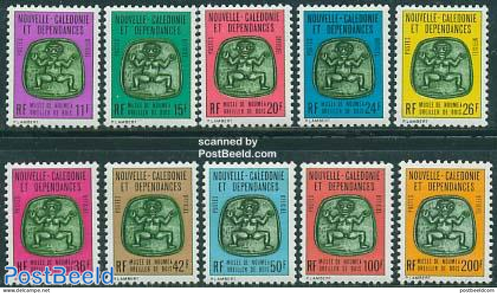 New Caledonia 1976 On Service 10v, Mint NH - Otros & Sin Clasificación