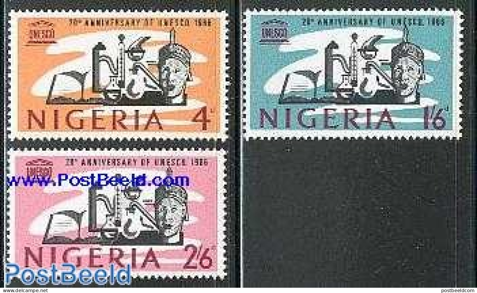 Nigeria 1966 UNESCO 3v, Mint NH, History - Science - Unesco - Chemistry & Chemists - Chemie