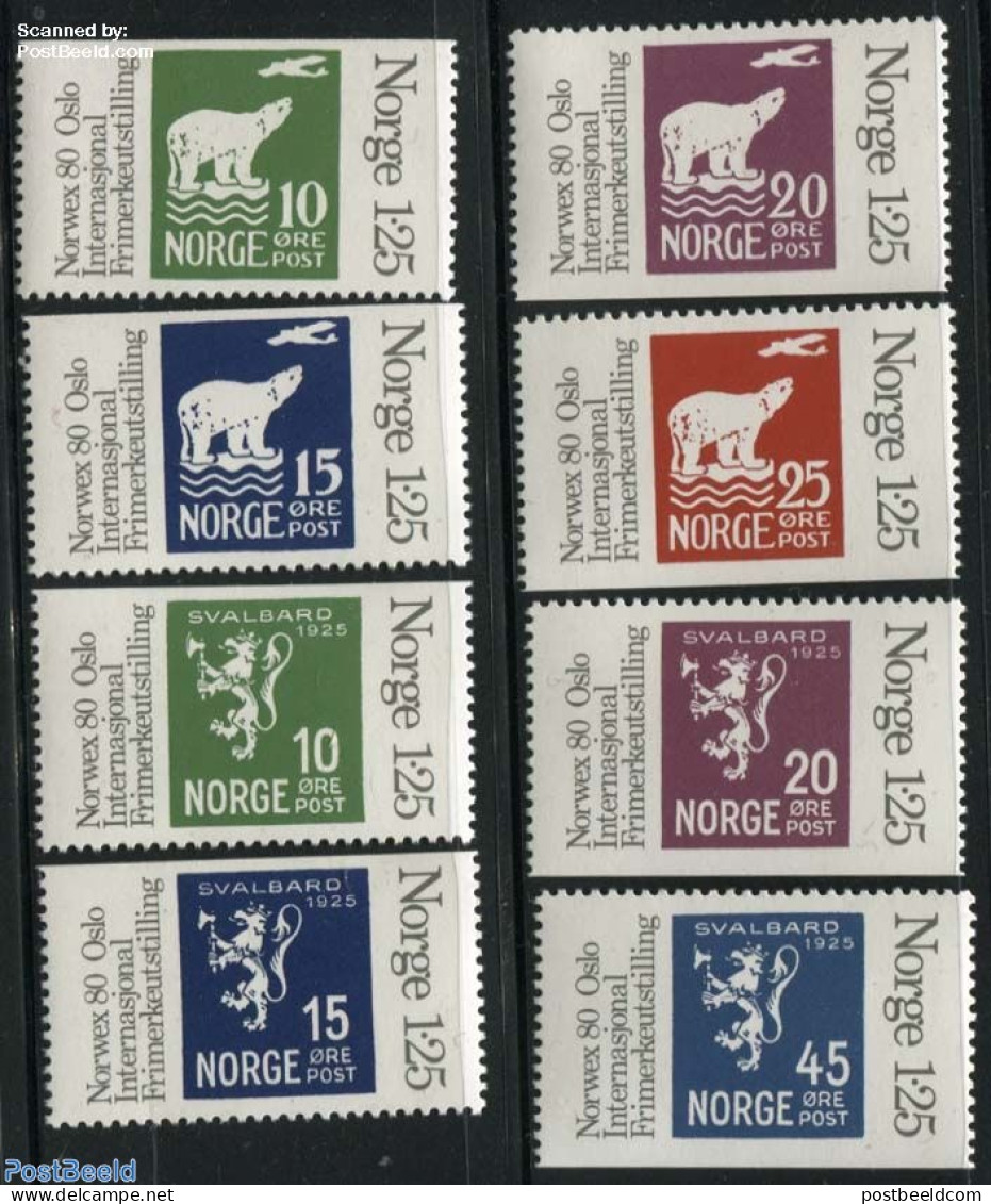 Norway 1978 Norwex 80 8v, Mint NH, Nature - Bears - Stamps On Stamps - Ungebraucht