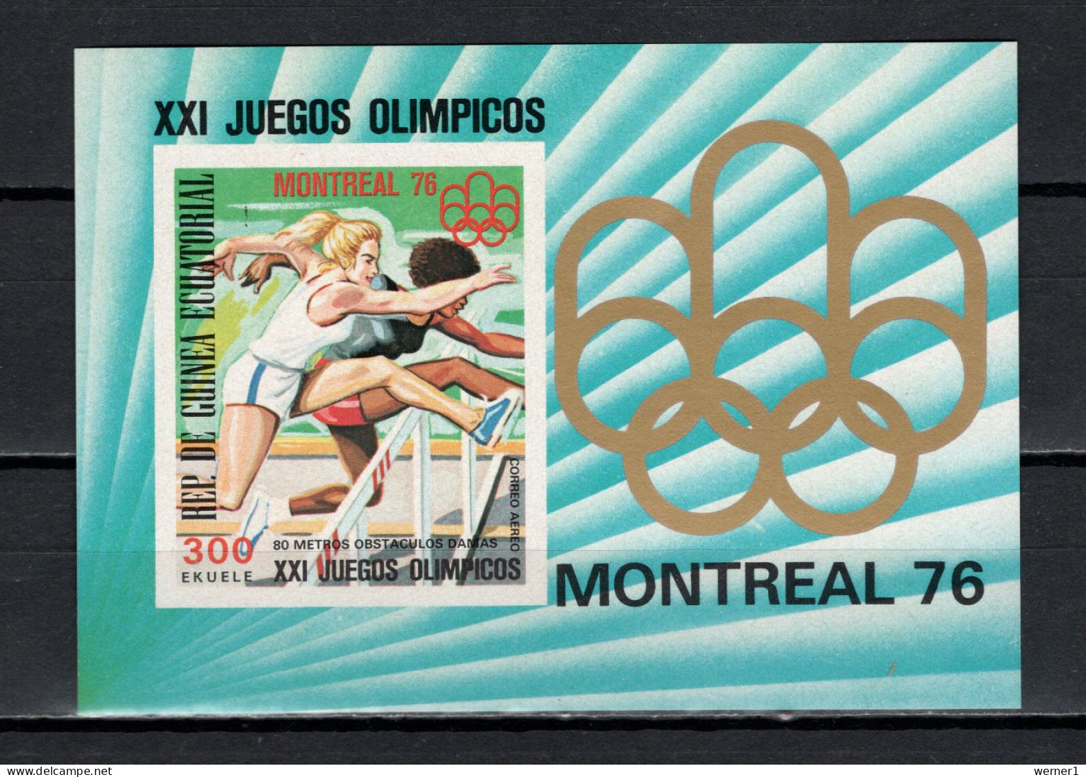 Equatorial Guinea 1976 Olympic Games Montreal, Athletics S/s Imperf. MNH - Ete 1976: Montréal