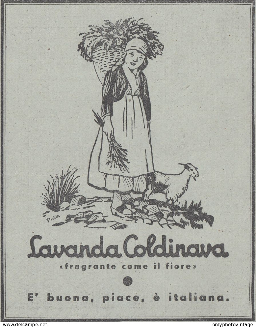 Lavanda COLDINAVA - Pubblicità D'epoca - 1938 Vintage Advertising - Publicités