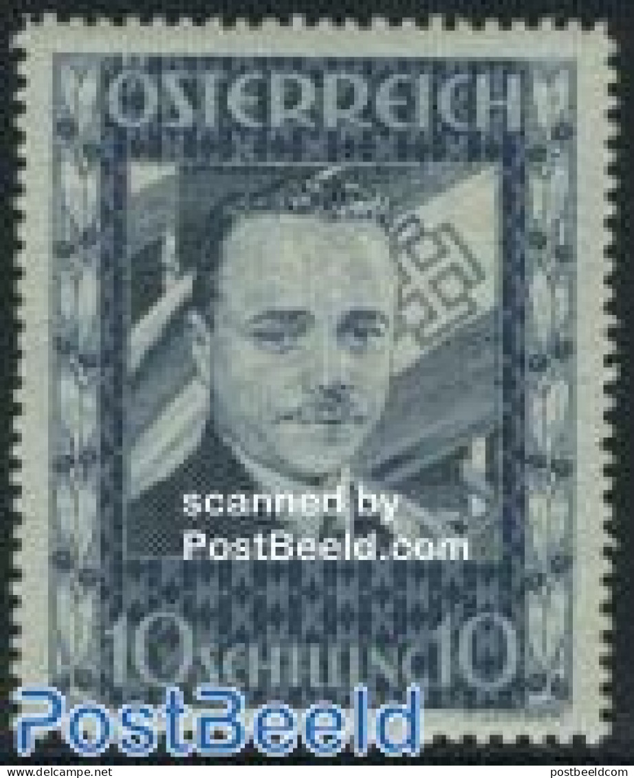 Austria 1936 E. Dollfuss 1v, Mint NH, History - Politicians - Ungebraucht