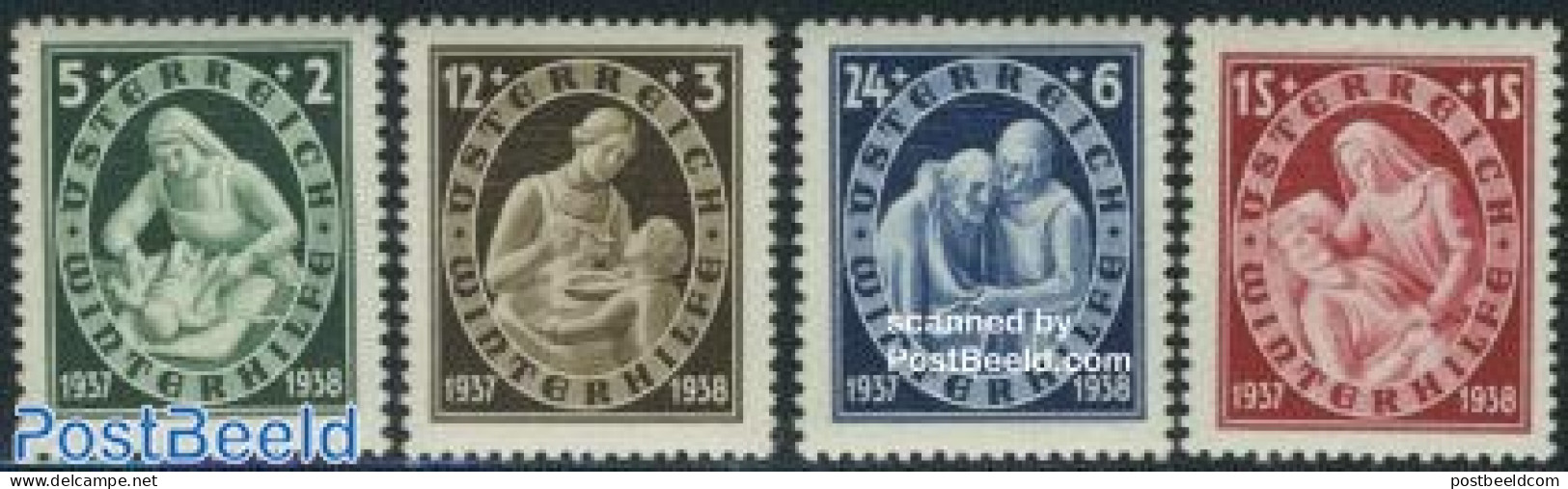 Austria 1937 Winter Aid 4v, Unused (hinged) - Ungebraucht