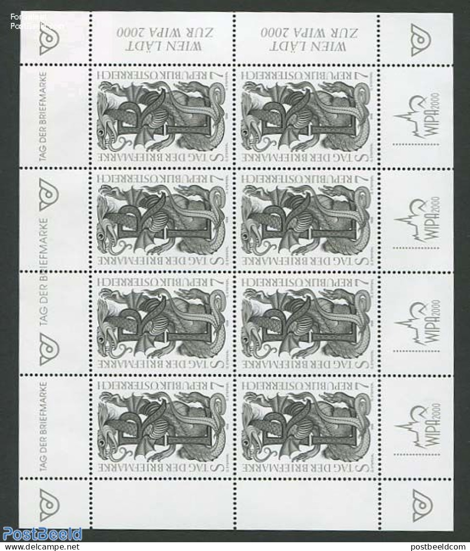 Austria 1998 Stamp Day M/s, Blackprint, Mint NH, Stamp Day - Ungebraucht
