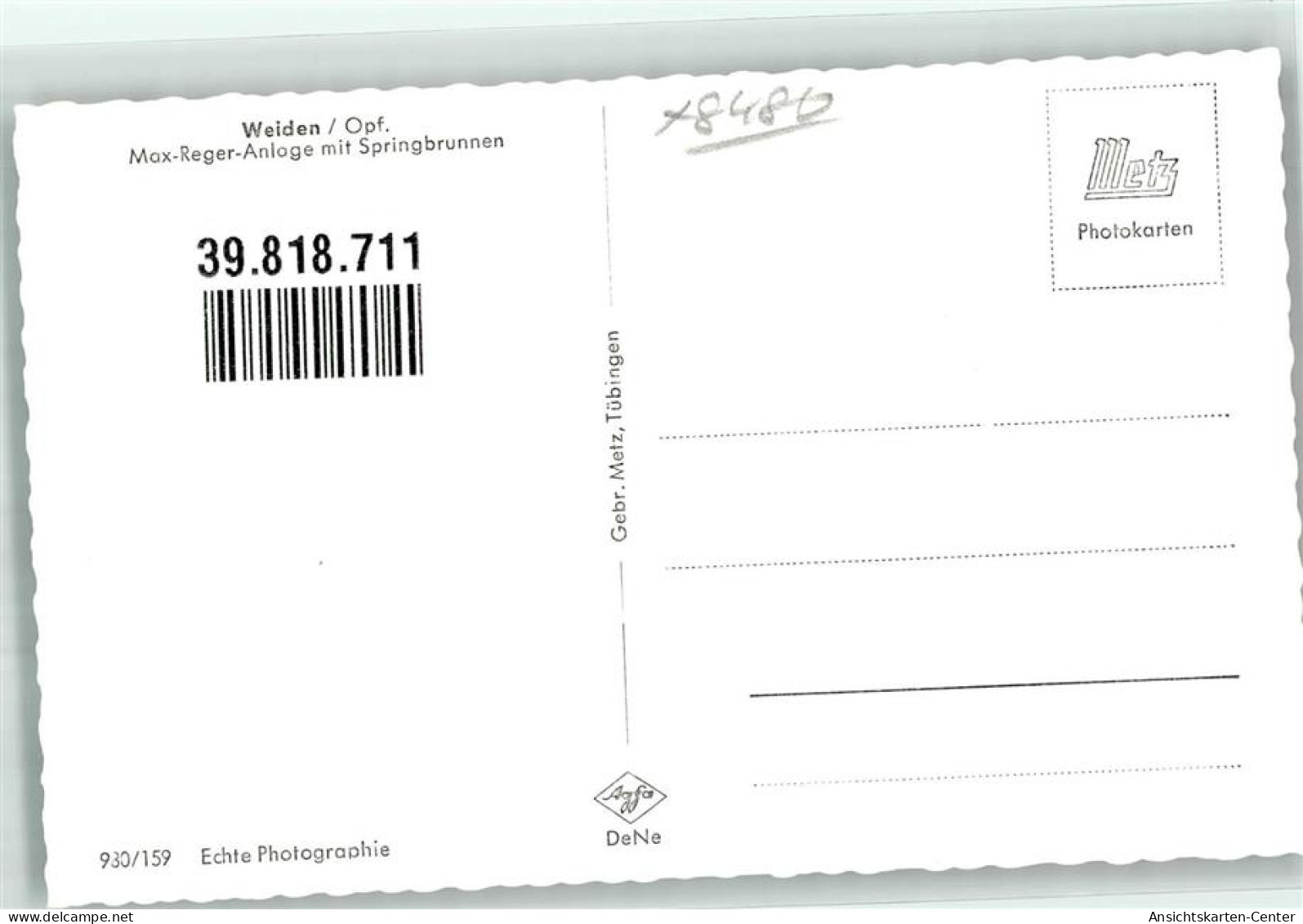 39818711 - Weiden , Oberpf - Weiden I. D. Oberpfalz