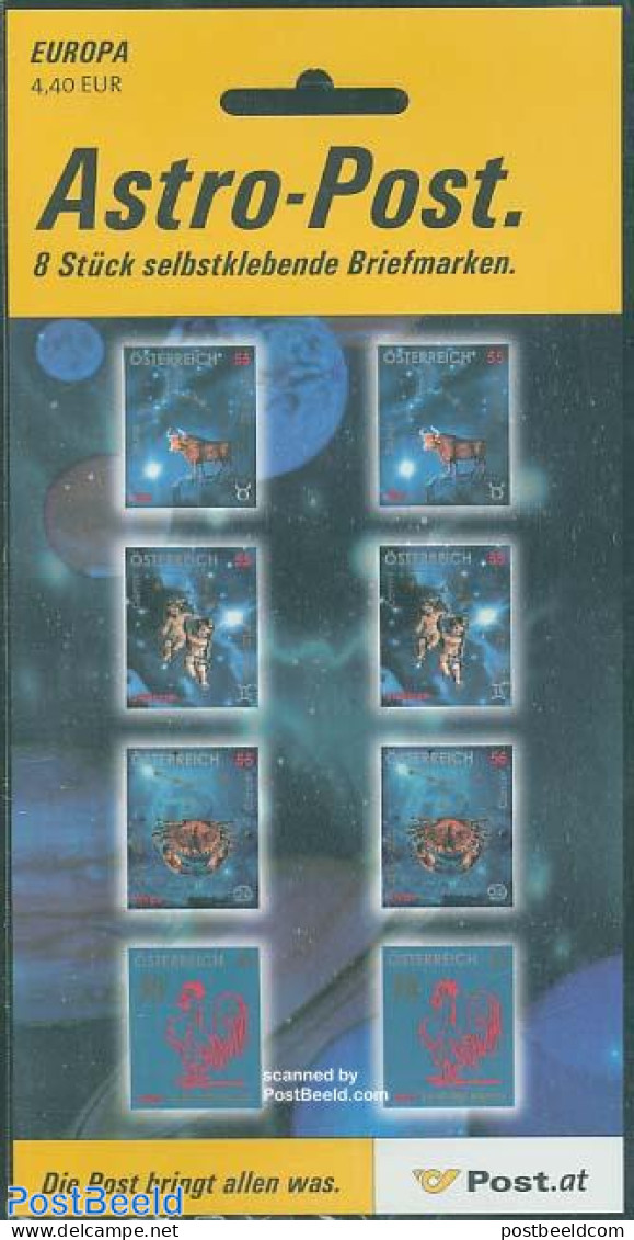 Austria 2005 Astrology 2x4v M/s, Red Rooster, Mint NH, Nature - Science - Poultry - Unused Stamps