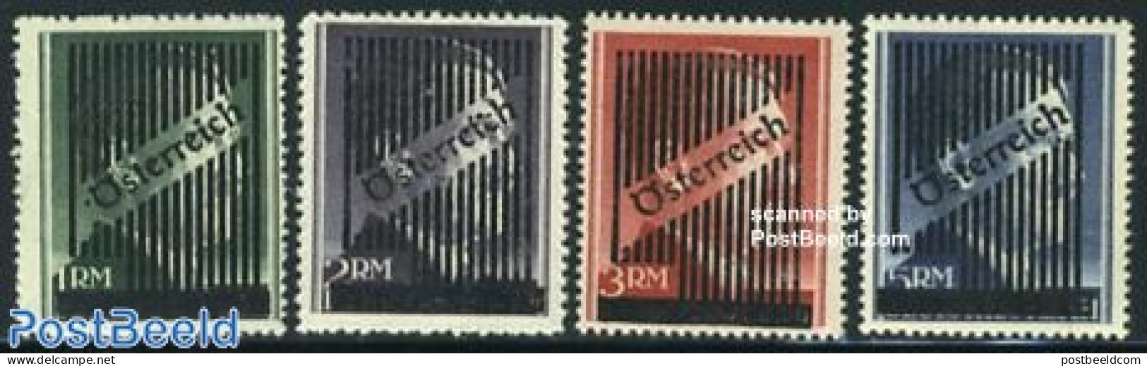 Austria 1945 Overprints 4v, Unused (hinged) - Unused Stamps