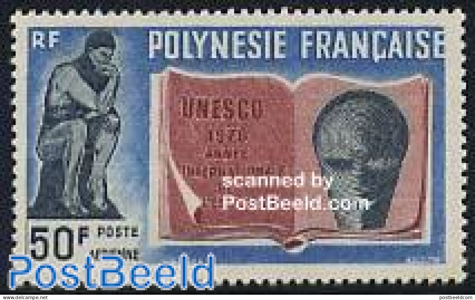 French Polynesia 1970 UNESCO 1v, Mint NH, History - Unesco - Neufs