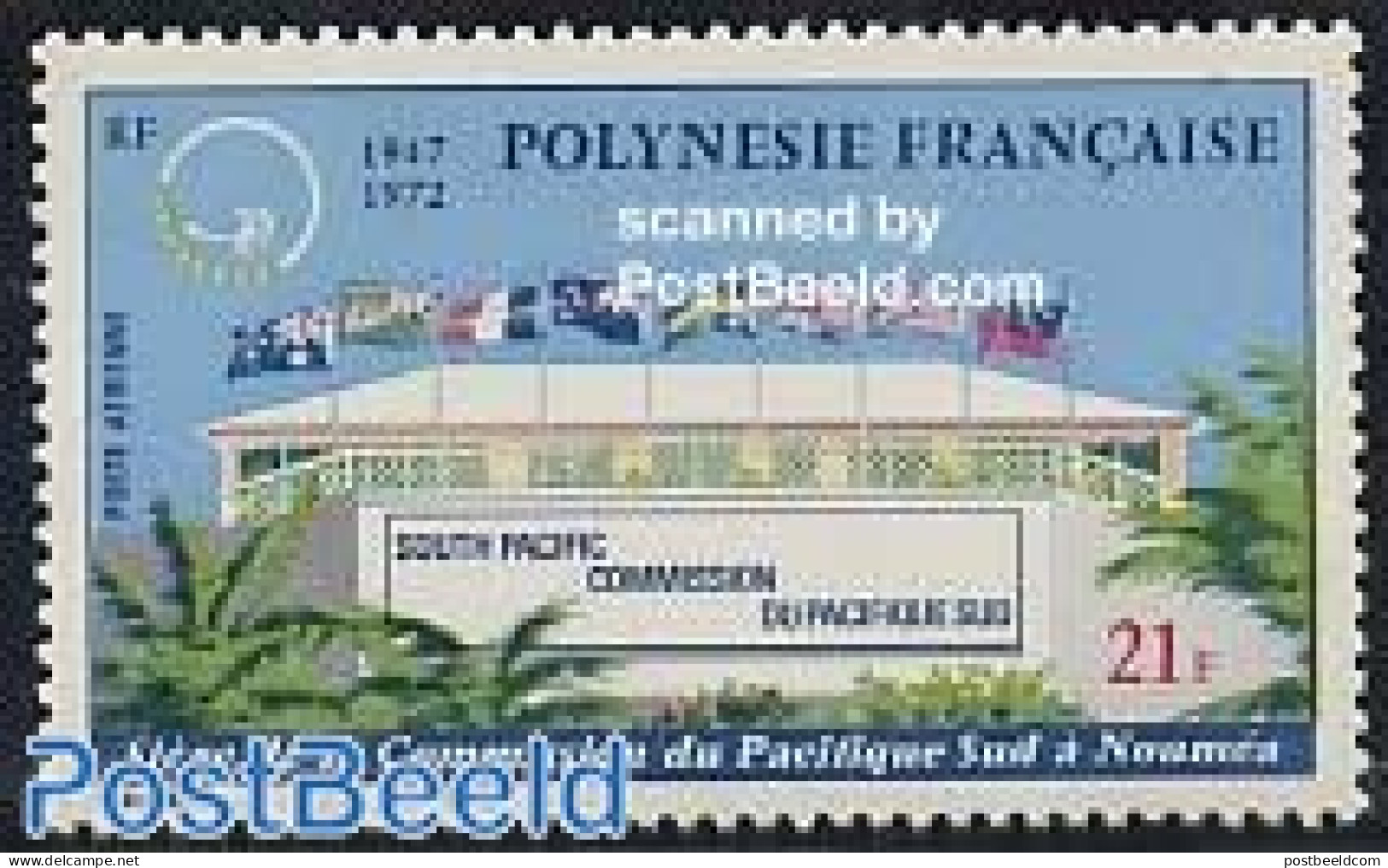 French Polynesia 1972 South Pacific Commission 1v, Mint NH, History - Flags - Ongebruikt
