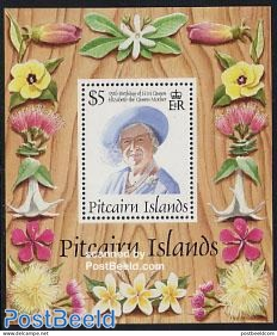 Pitcairn Islands 1995 Queen Mother S/s, Mint NH, History - Kings & Queens (Royalty) - Royalties, Royals