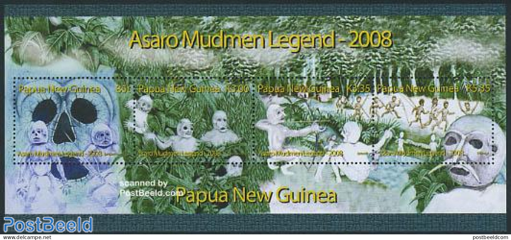 Papua New Guinea 2008 Legends S/s, Mint NH, Art - Fairytales - Märchen, Sagen & Legenden