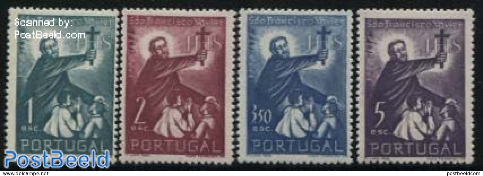 Portugal 1952 Holy Franciscus Xaver 4v, Unused (hinged), Religion - Religion - Unused Stamps