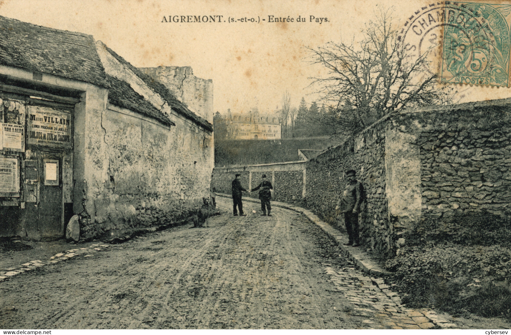 AIGREMONT - Entrée Du Pays - Le Facteur - Animé - Autres & Non Classés