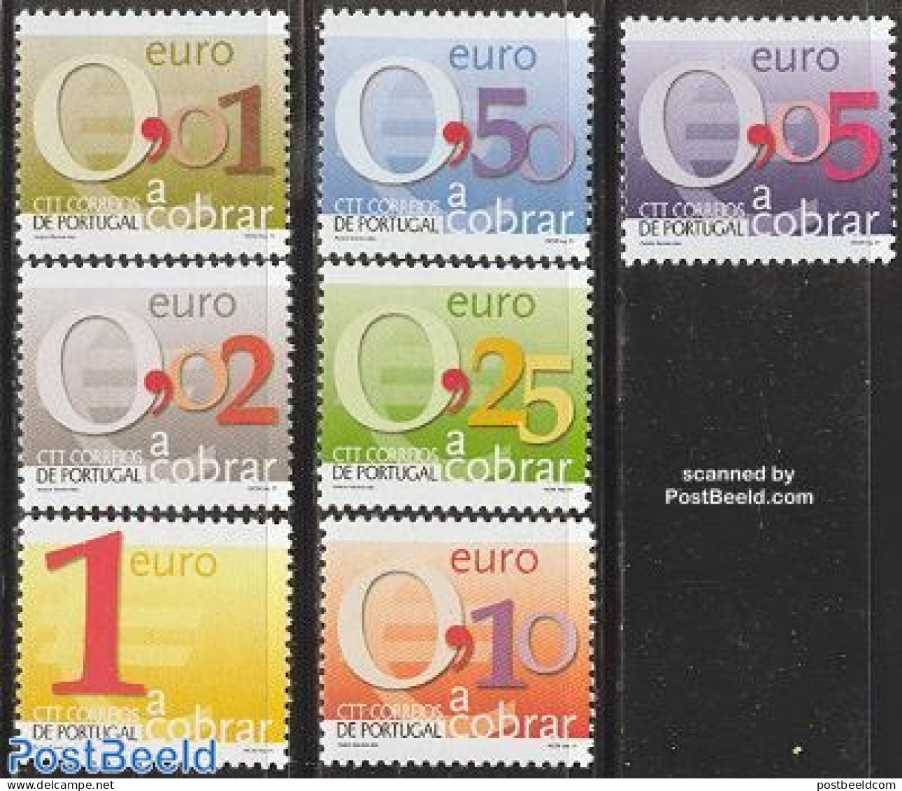 Portugal 2002 Postage Due 7v, Mint NH - Autres & Non Classés
