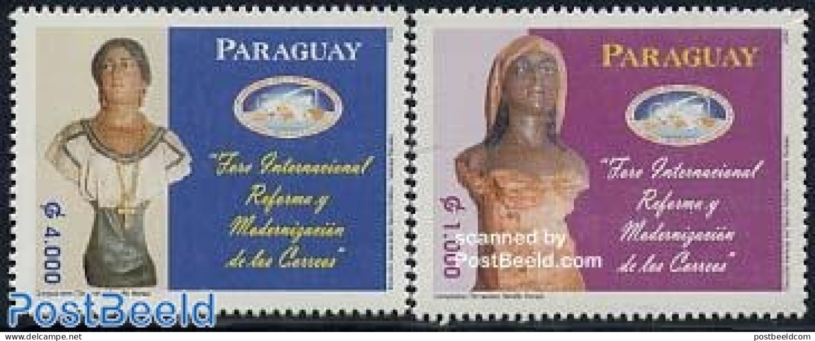 Paraguay 2002 Postal Reforms 2v, Mint NH, Post - Post