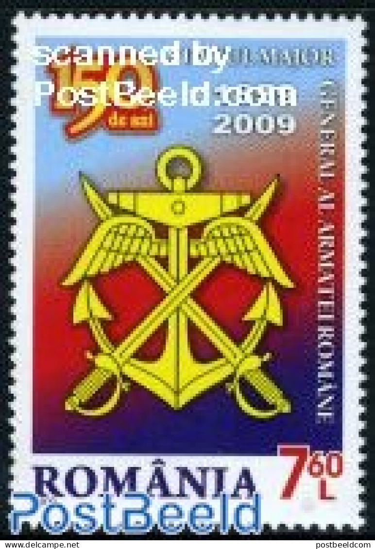 Romania 2009 General Armed Forces 150 Years 1v, Mint NH - Neufs